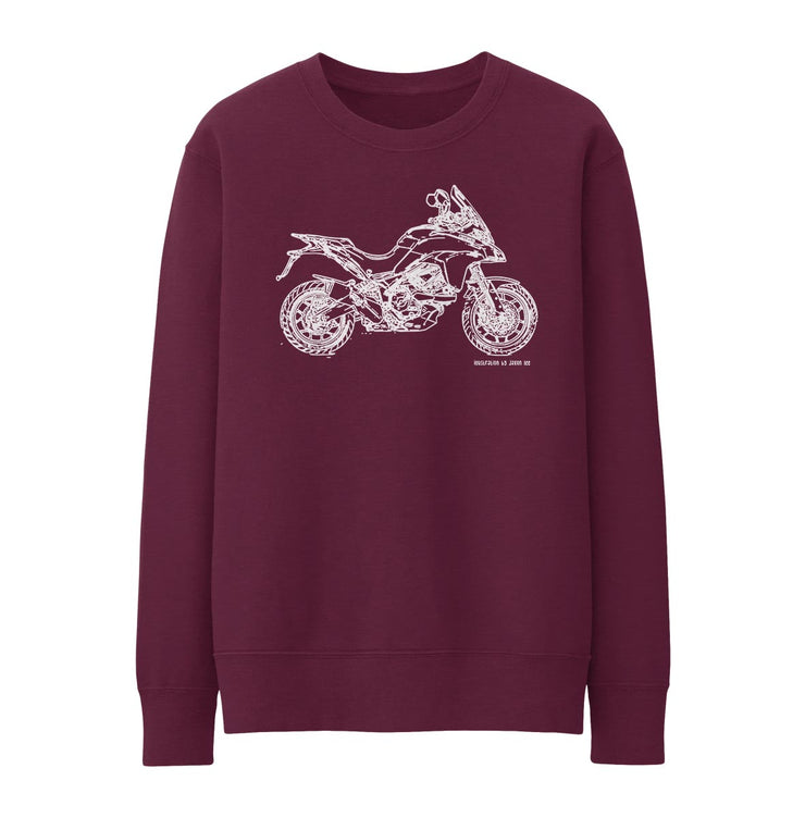 JL Illustration For A Ducati Multistrada 950 Motorbike Fan Jumper