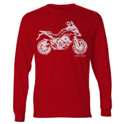 JL Illustration For A Ducati Multistrada 950 Motorbike Fan LS-Tshirt