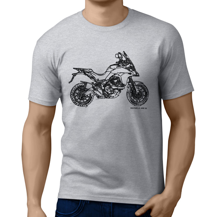 JL Illustration For A Ducati Multistrada 950 Motorbike Fan T-shirt