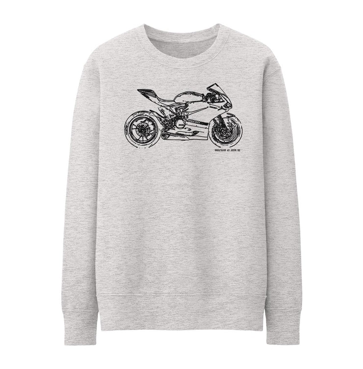 JL Illustration For A Ducati Panigale R Motorbike Fan Jumper