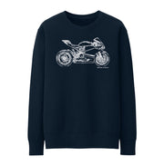 JL Illustration For A Ducati Panigale R Motorbike Fan Jumper