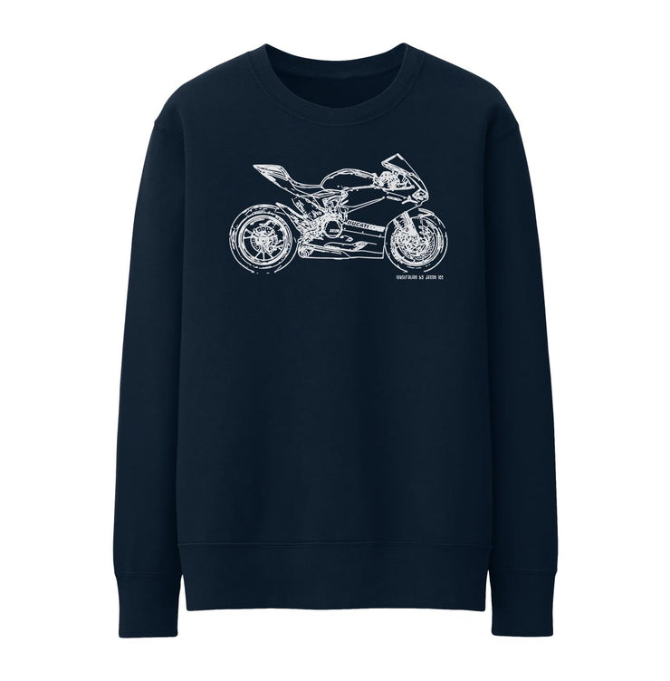 JL Illustration For A Ducati Panigale R Motorbike Fan Jumper