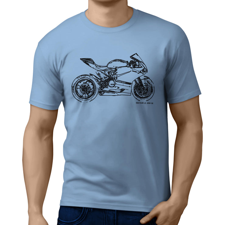 JL Illustration For A Ducati Panigale R Motorbike Fan T-shirt