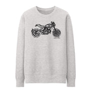 JL Illustration For A Ducati Scrambler Cafe Racer Motorbike Fan Jumper
