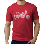 JL Illustration For A Ducati Scrambler Cafe Racer Motorbike Fan T-shirt