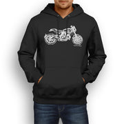 JL Illustration For A Ducati Scrambler Cafe Racer Motorbike Fan Hoodie