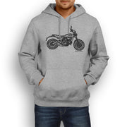 JL Illustration For A Ducati Scrambler Classic Motorbike Fan Hoodie