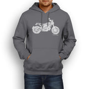 JL Illustration For A Ducati Scrambler Full Throttle Motorbike Fan Hoodie