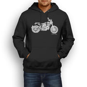 JL Illustration For A Ducati Scrambler Full Throttle Motorbike Fan Hoodie