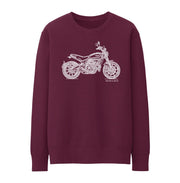 JL Illustration For A Ducati Scrambler Icon Motorbike Fan Jumper