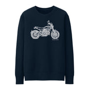 JL Illustration For A Ducati Scrambler Icon Motorbike Fan Jumper