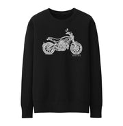 JL Illustration For A Ducati Scrambler Icon Motorbike Fan Jumper