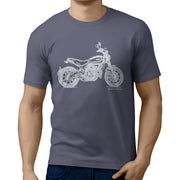 JL Illustration For A Ducati Scrambler Icon Motorbike Fan T-shirt