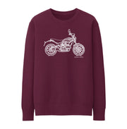JL Illustration For A Ducati Scrambler Sixty2 Motorbike Fan Jumper