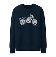 JL Illustration For A Ducati Scrambler Sixty2 Motorbike Fan Jumper