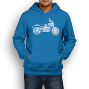 JL Illustration For A Ducati Scrambler Sixty2 Motorbike Fan Hoodie