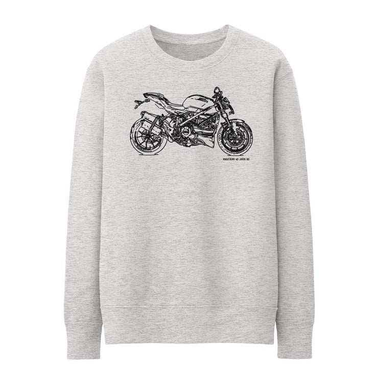 JL Illustration For A Ducati Streetfighter 848 Motorbike Fan Jumper