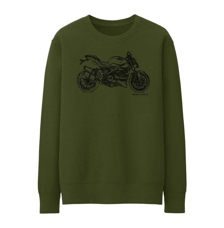 JL Illustration For A Ducati Streetfighter 848 Motorbike Fan Jumper