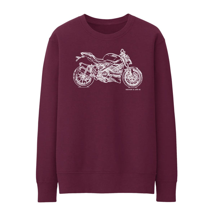 JL Illustration For A Ducati Streetfighter 848 Motorbike Fan Jumper