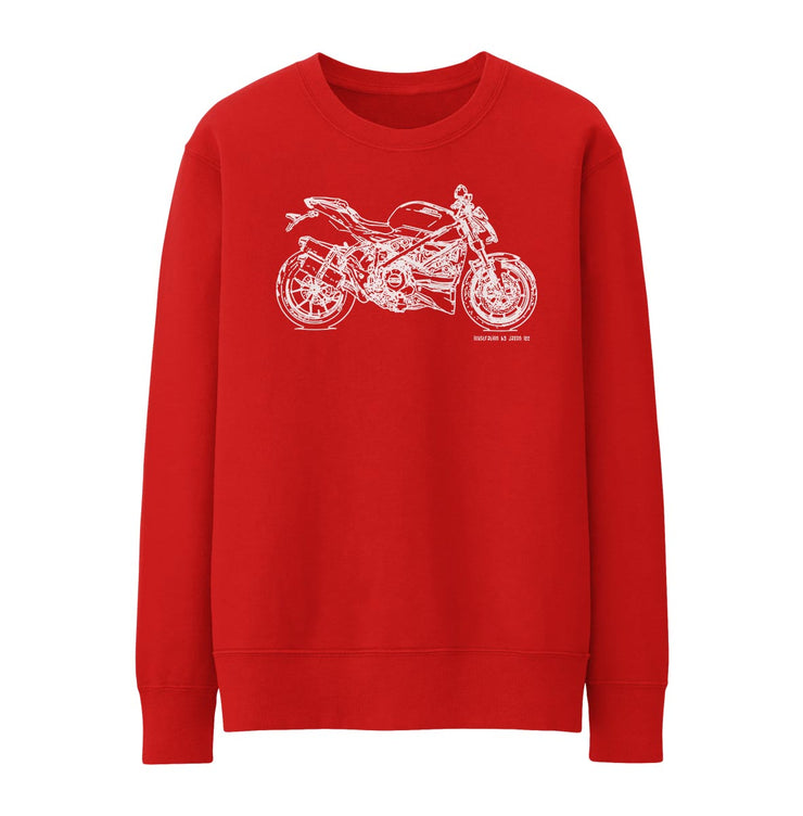 JL Illustration For A Ducati Streetfighter 848 Motorbike Fan Jumper