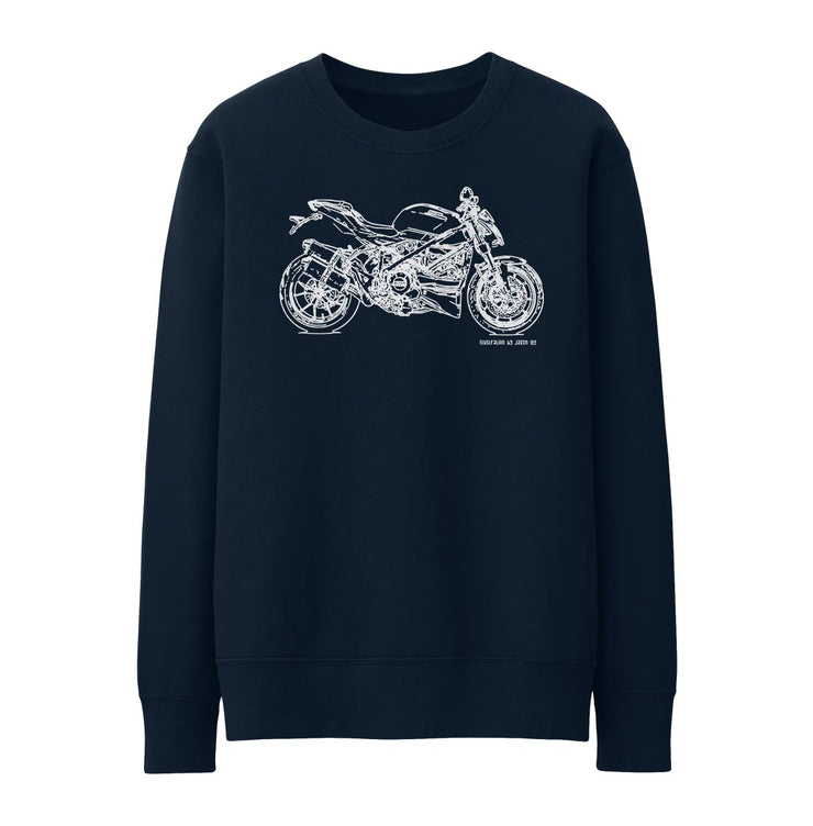 JL Illustration For A Ducati Streetfighter 848 Motorbike Fan Jumper