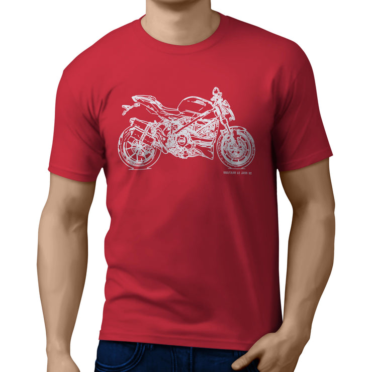 JL Illustration For A Ducati Streetfighter 848 Motorbike Fan T-shirt
