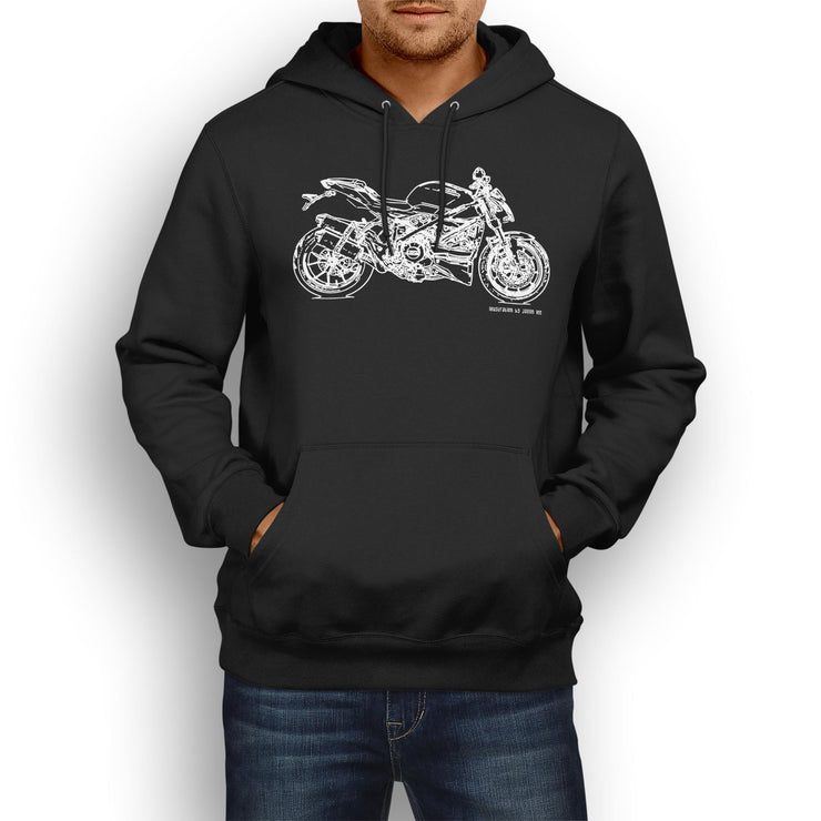 JL Illustration For A Ducati Streetfighter 848 Motorbike Fan Hoodie