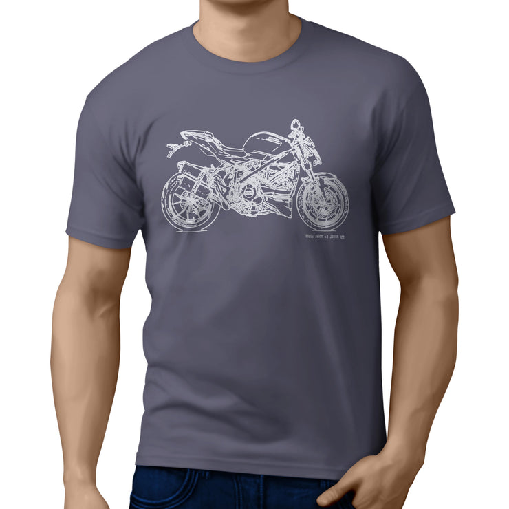 JL Illustration For A Ducati Streetfighter 848 Motorbike Fan T-shirt