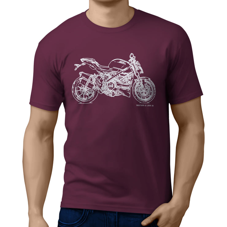 JL Illustration For A Ducati Streetfighter 848 Motorbike Fan T-shirt