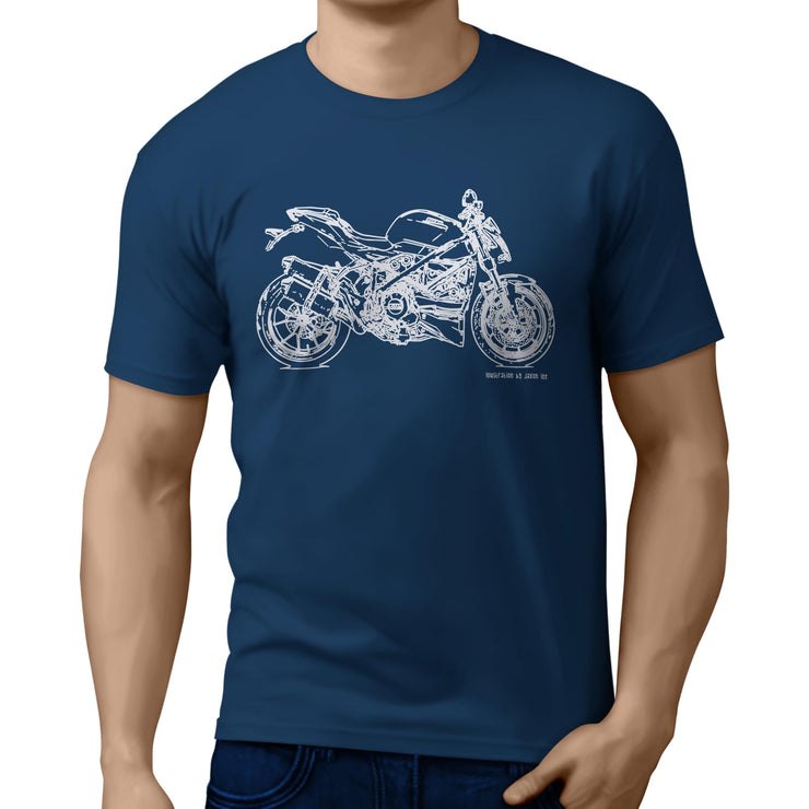JL Illustration For A Ducati Streetfighter 848 Motorbike Fan T-shirt