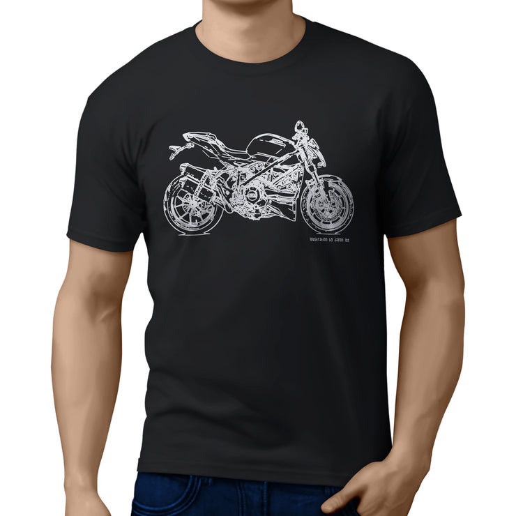 JL Illustration For A Ducati Streetfighter 848 Motorbike Fan T-shirt
