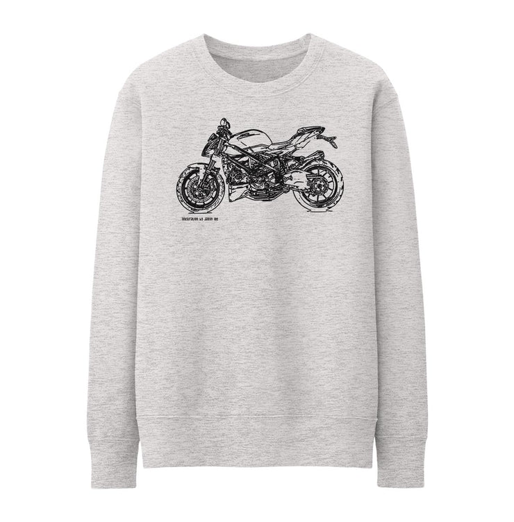 JL Illustration For A Ducati Streetfighter 848 v2 Motorbike Fan Jumper