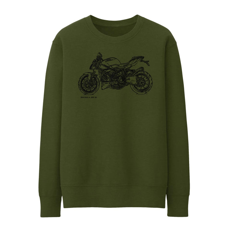 JL Illustration For A Ducati Streetfighter 848 v2 Motorbike Fan Jumper