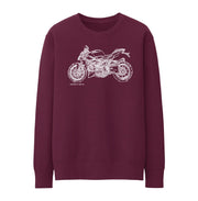 JL Illustration For A Ducati Streetfighter 848 v2 Motorbike Fan Jumper