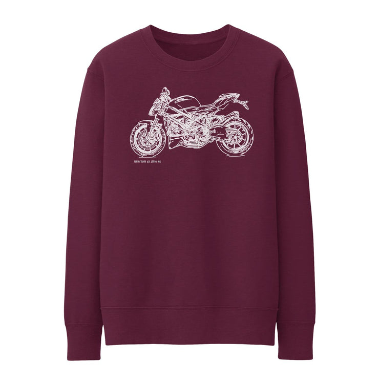 JL Illustration For A Ducati Streetfighter 848 v2 Motorbike Fan Jumper
