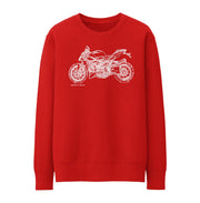 JL Illustration For A Ducati Streetfighter 848 v2 Motorbike Fan Jumper