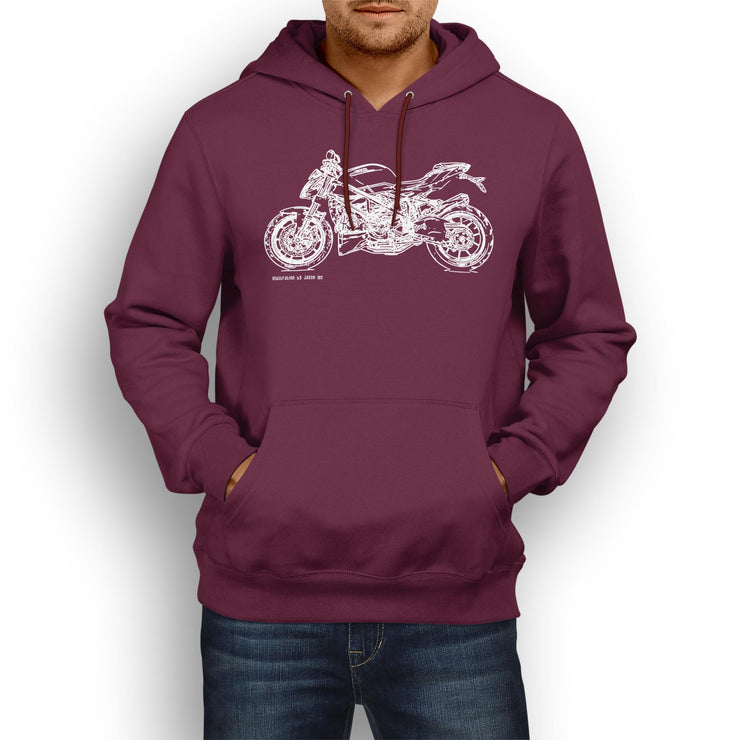 JL Illustration For A Ducati Streetfighter 848 v2 Motorbike Fan Hoodie