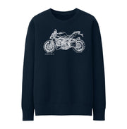JL Illustration For A Ducati Streetfighter 848 v2 Motorbike Fan Jumper
