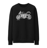 JL Illustration For A Ducati Streetfighter 848 v2 Motorbike Fan Jumper