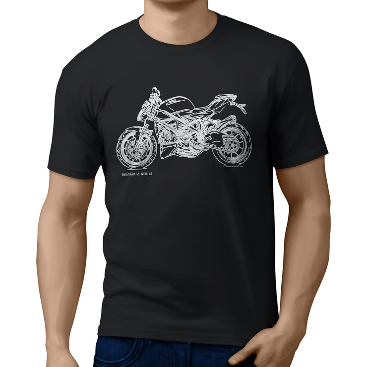 JL Illustration For A Ducati Streetfighter 848 v2 Motorbike Fan T-shirt