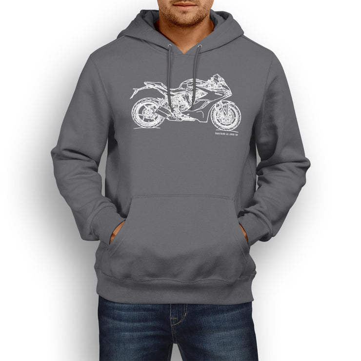 JL Illustration For A Ducati SuperSport Motorbike Fan Hoodie