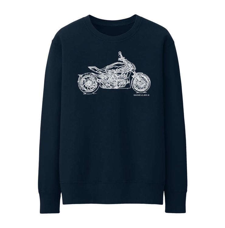 JL Illustration For A Ducati XDiavel S Motorbike Fan Jumper