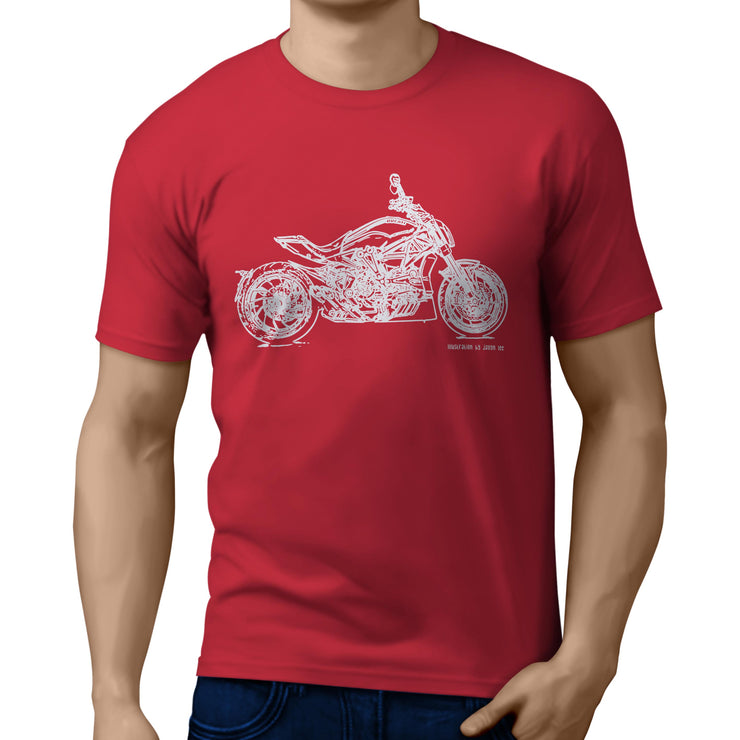 JL Illustration For A Ducati XDiavel S Motorbike Fan T-shirt