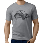JL Illustration For A Fiat 500 Lusso 1969 Motorcar Fan T-shirt