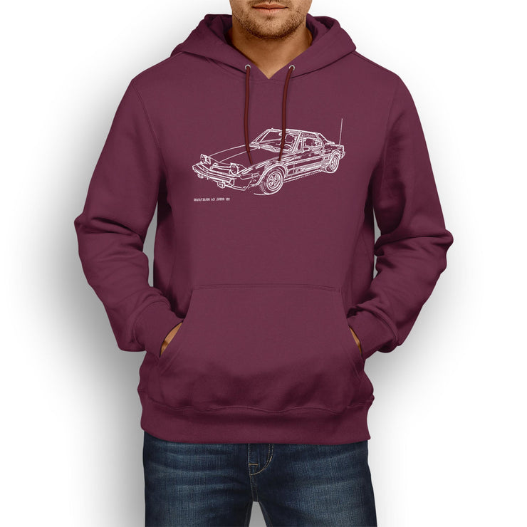 JL Illustration For A Fiat X19 Bertone Motorcar Fan Hoodie