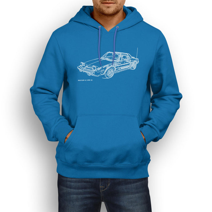 JL Illustration For A Fiat X19 Bertone Motorcar Fan Hoodie