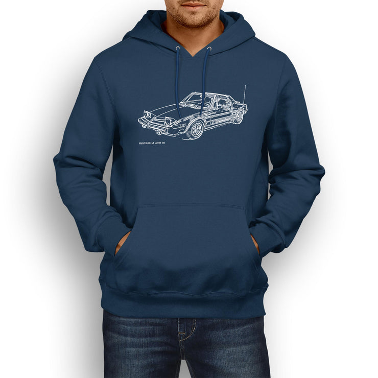JL Illustration For A Fiat X19 Bertone Motorcar Fan Hoodie