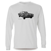 JL Illustration For A Ford 1966 Mustang Convertible Motorcar Fan LS-Tshirt