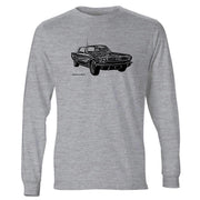 JL Illustration For A Ford 1966 Mustang Convertible Motorcar Fan LS-Tshirt