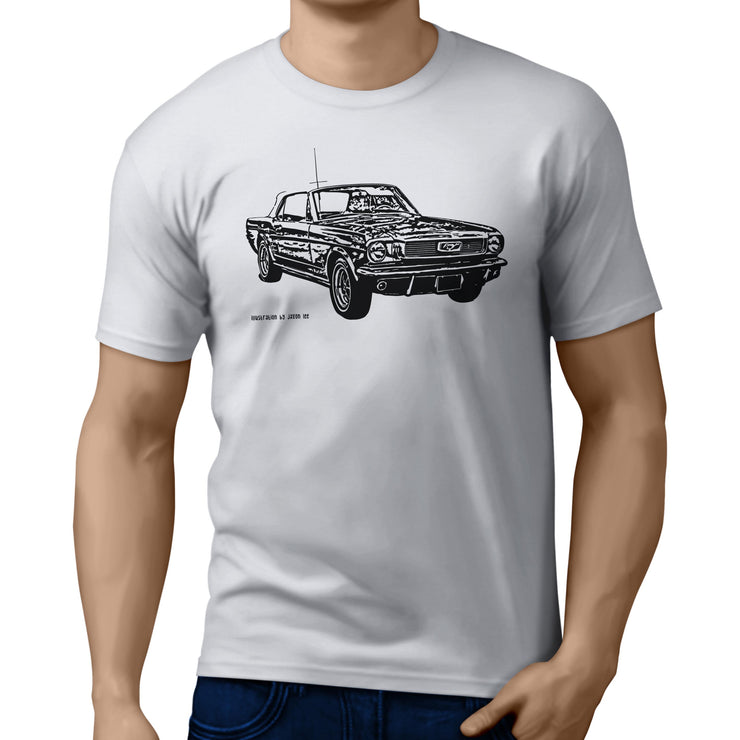 JL Illustration For A Ford 1966 Mustang Convertible Motorcar Fan T-shirt